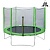 Батут DFC Trampoline Fitness 6ft наружн.сетка, св.зел. (183см)