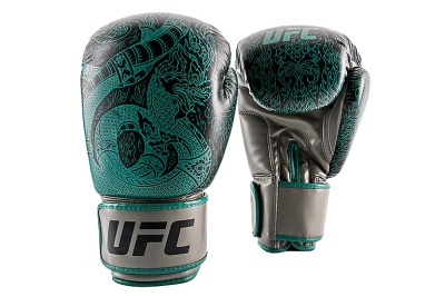 UFC PRO Thai Naga Перчатки для бокса Green,14 унций UTN-75530